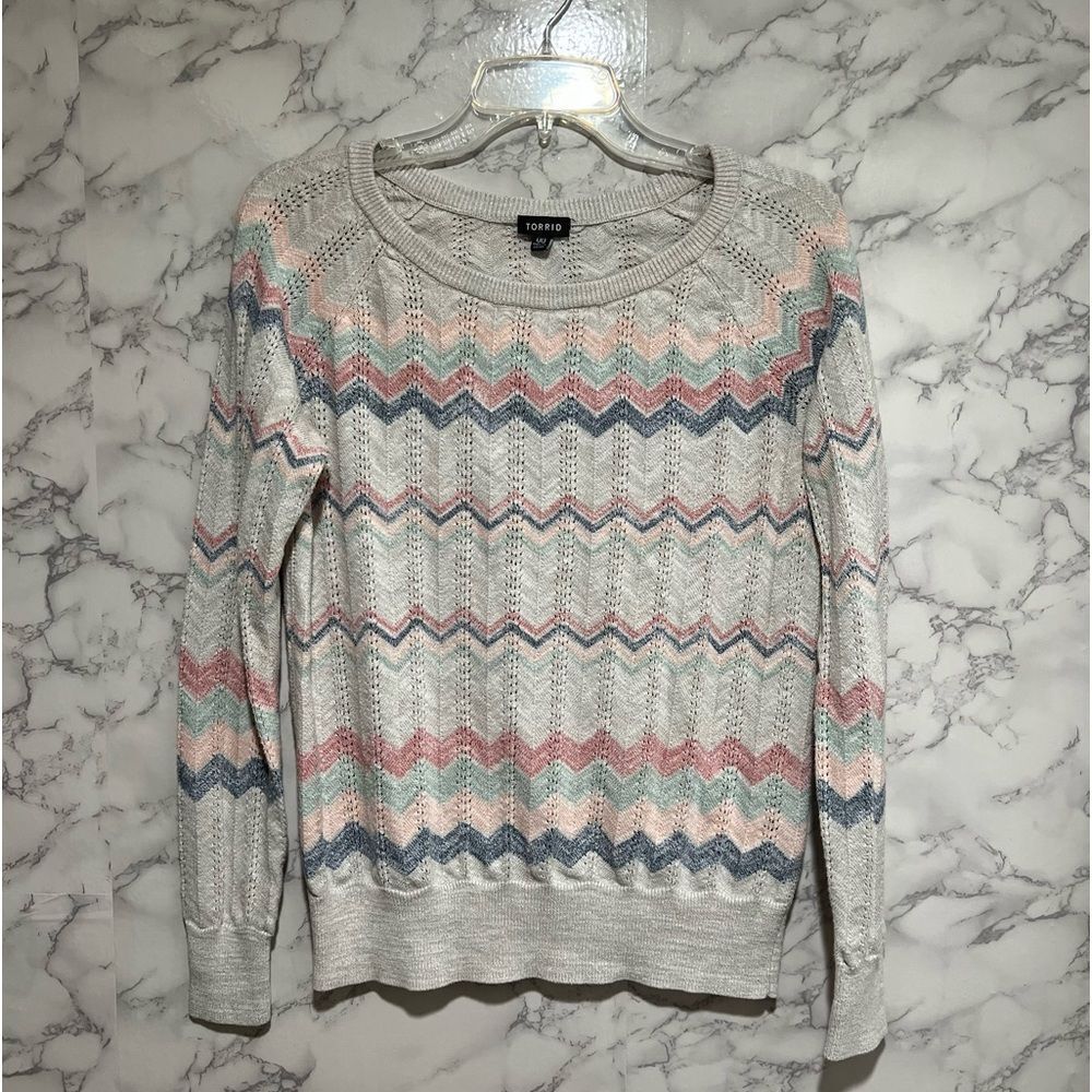 Torrid: Cozy Chevron Pattern Sweater